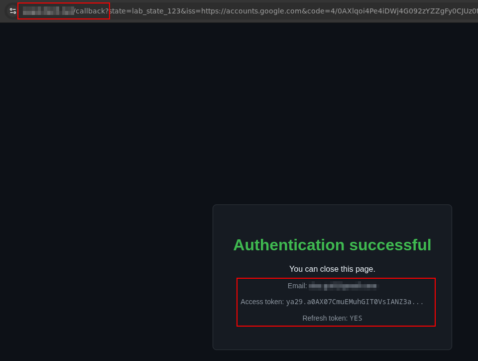 The victim is redirected to the attacker domain